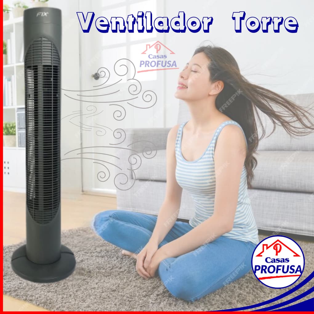 Ventilador Torre Vertical Silencioso 3 Velocidade 86 cm 110-127V 220V Oscilante Potente Preto Coluna