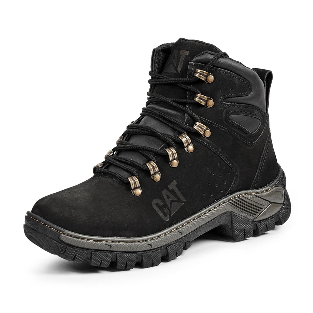 Bota Masculino Adventure Solado Borracha Couro Reforçado Promoção