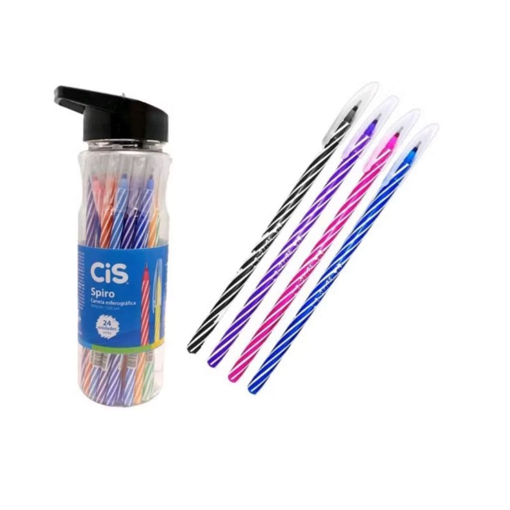 Caneta Esferografica Spiro 0.7mm Sortida 24un Cis