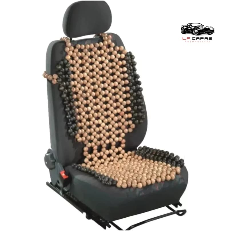 Assento Massageador de Bolinhas Madeira Para Motoristas