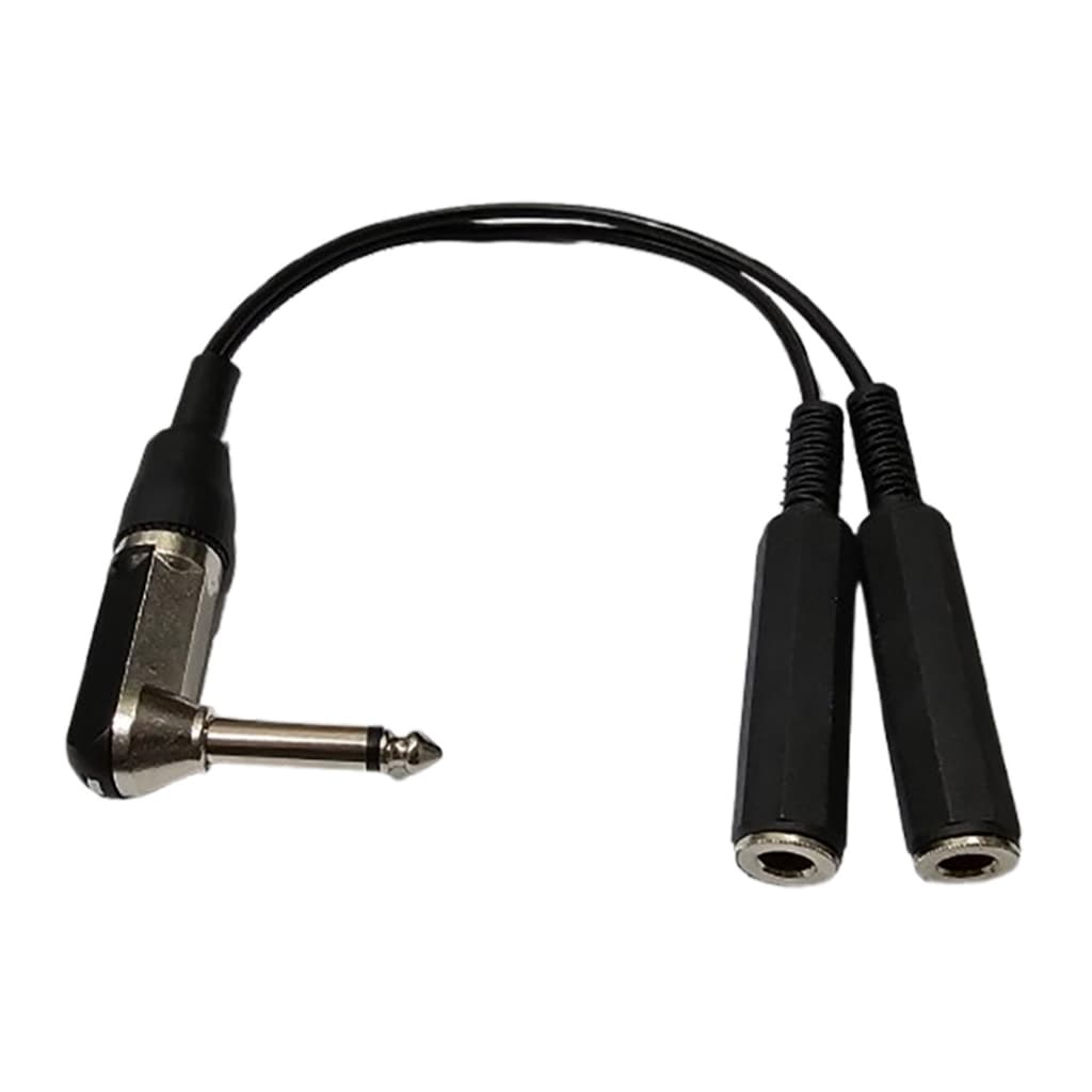 Adaptador Duplicador Splitter P10 Mono 90g Microfone Karaoke