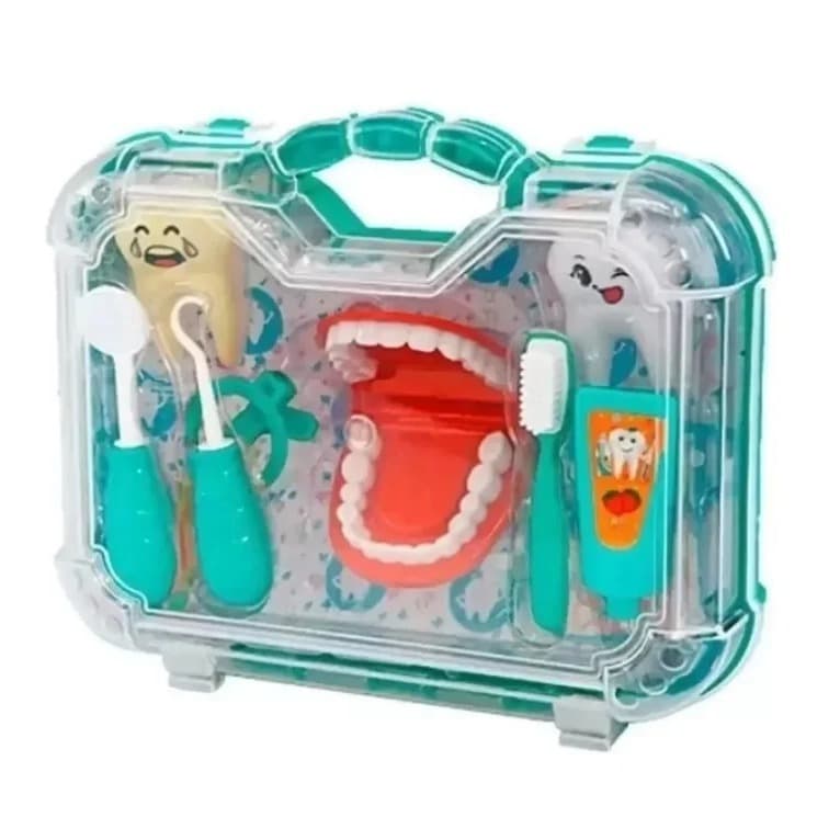 Maleta Kit Dentista Odontologia Odonto Brinquedo diversão pakitoys
