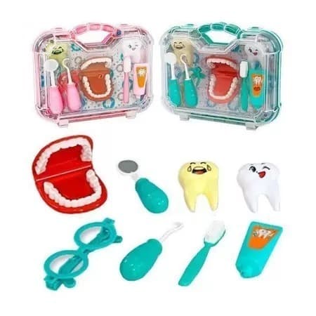 Maleta Kit Dentista Odontologia Odonto Brinquedo diversão pakitoys