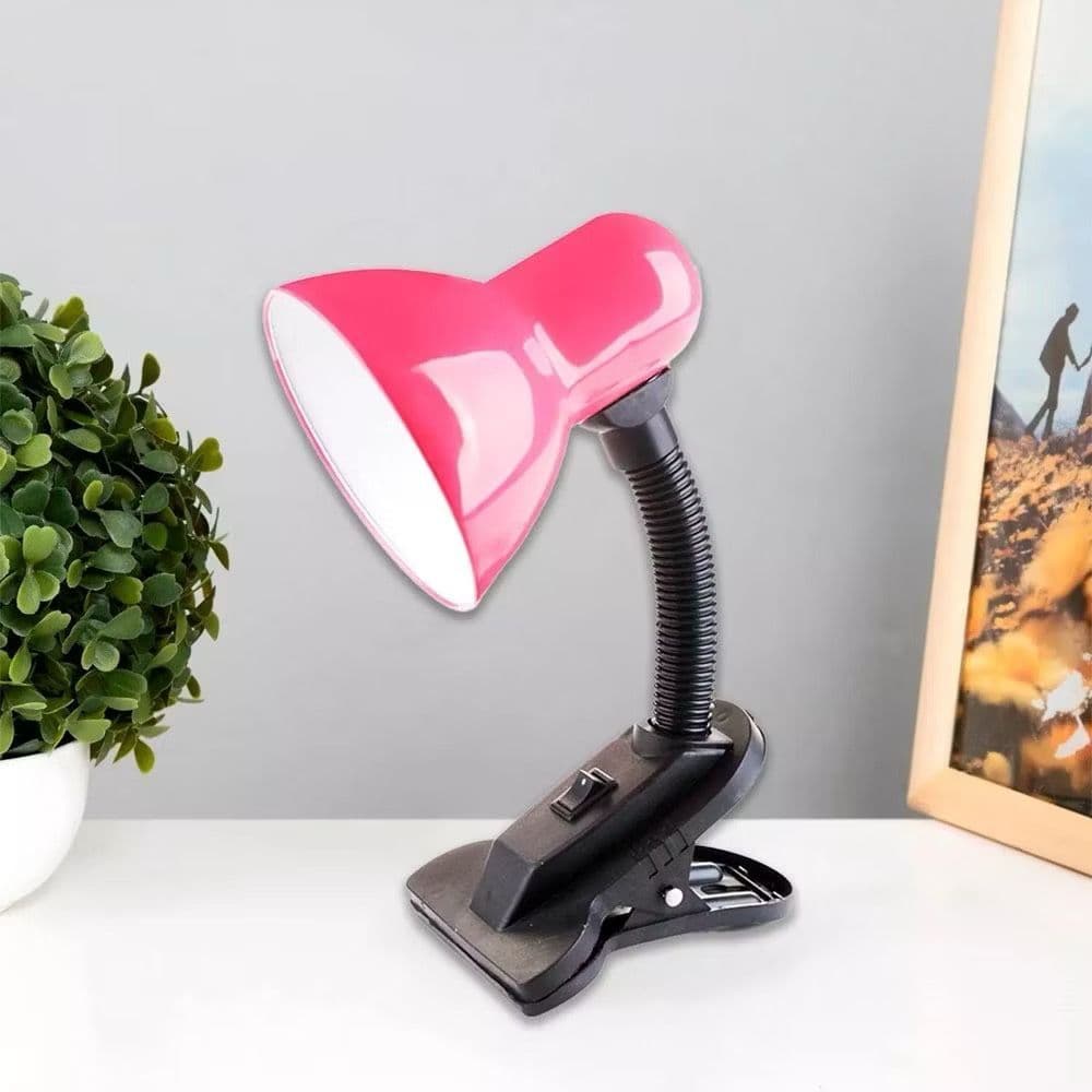 Luminaria De Mesa Com Garra Presilha Bivolt Leitura Estante Quarto Maquiagem Manicure Profissional