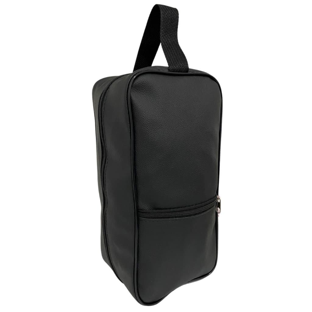 Porta Chuteira em Couro Impermeável Bolsa Necessaire Unissex Grande Com Alça Esporte