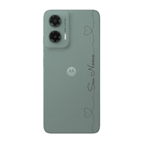Capinha para Moto G35 Anti Impacto Personalizada - Com Nome na lateral - Fundo transparente