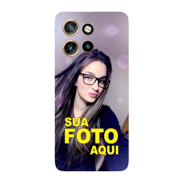 Capinha para Moto Edge 50 Neo Anti Impacto Personalizada - Com Foto