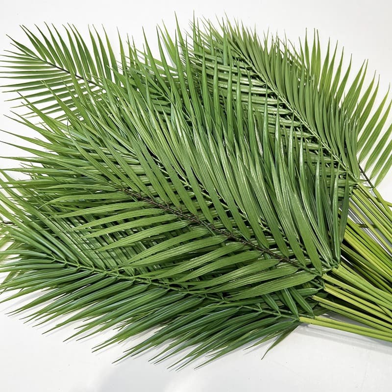 Planta Folha Samambaia Artificial Para Arranjos E Decoração Com18 Galhos folha artificial decoração