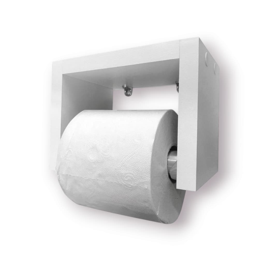 Nicho Suporte Para Papel Higienico em MDF Branco TX Para Banheiro