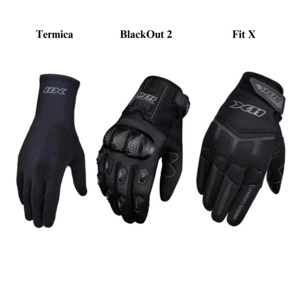 Luva X11 Moto Motoqueiro Para Frio Com Proteção E Termica