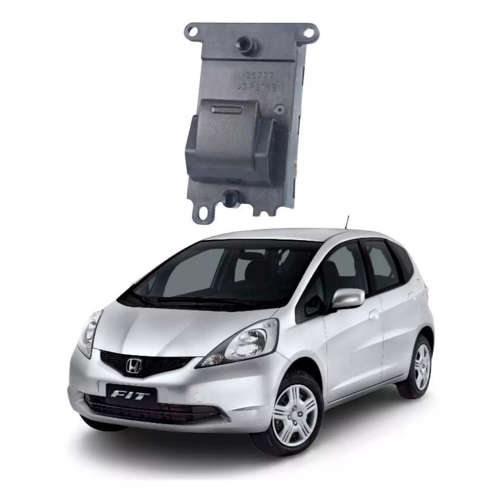 Interruptor Botão Vidro Eletrico New Fit 2009 2010 2011 2012 2013 2014 City 2011 a 2014Simples