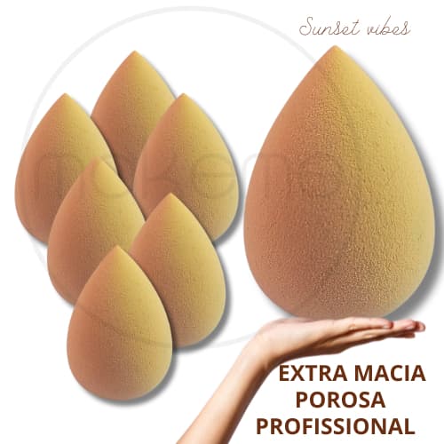 Esponja Facial para Maquiagem Profissional! Sunset Vibes - kit de 12 peças - super promoção