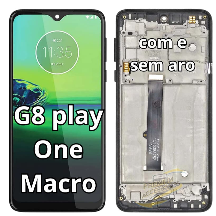Tela Touch Display Frontal Para Moto G8 Play Xt2015 One Macro Xt2016