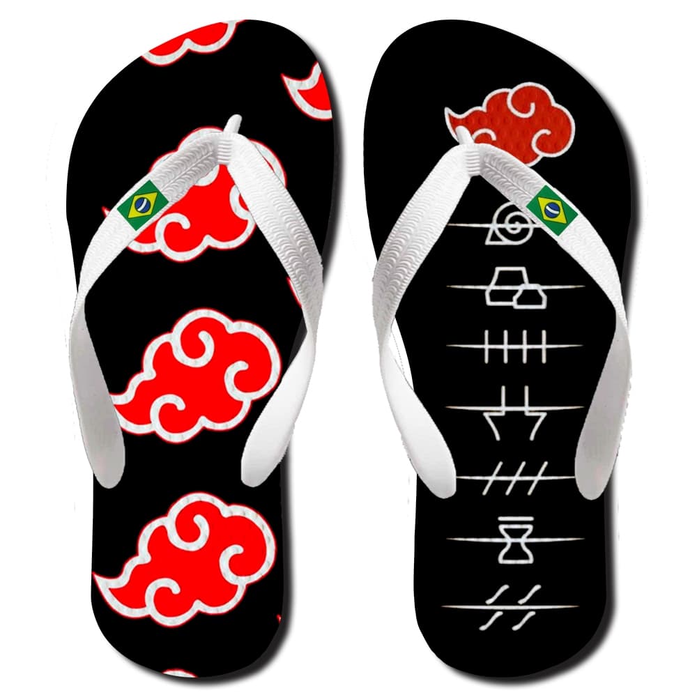 Chinelo Naruto Infantil e Adulto Borracha Macia Resistente