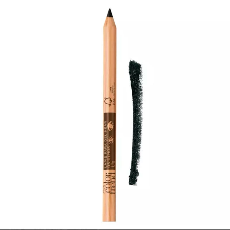 Lápis Para Delinear Olhos Avon Colar Trend-1,1g PRETO MATTE