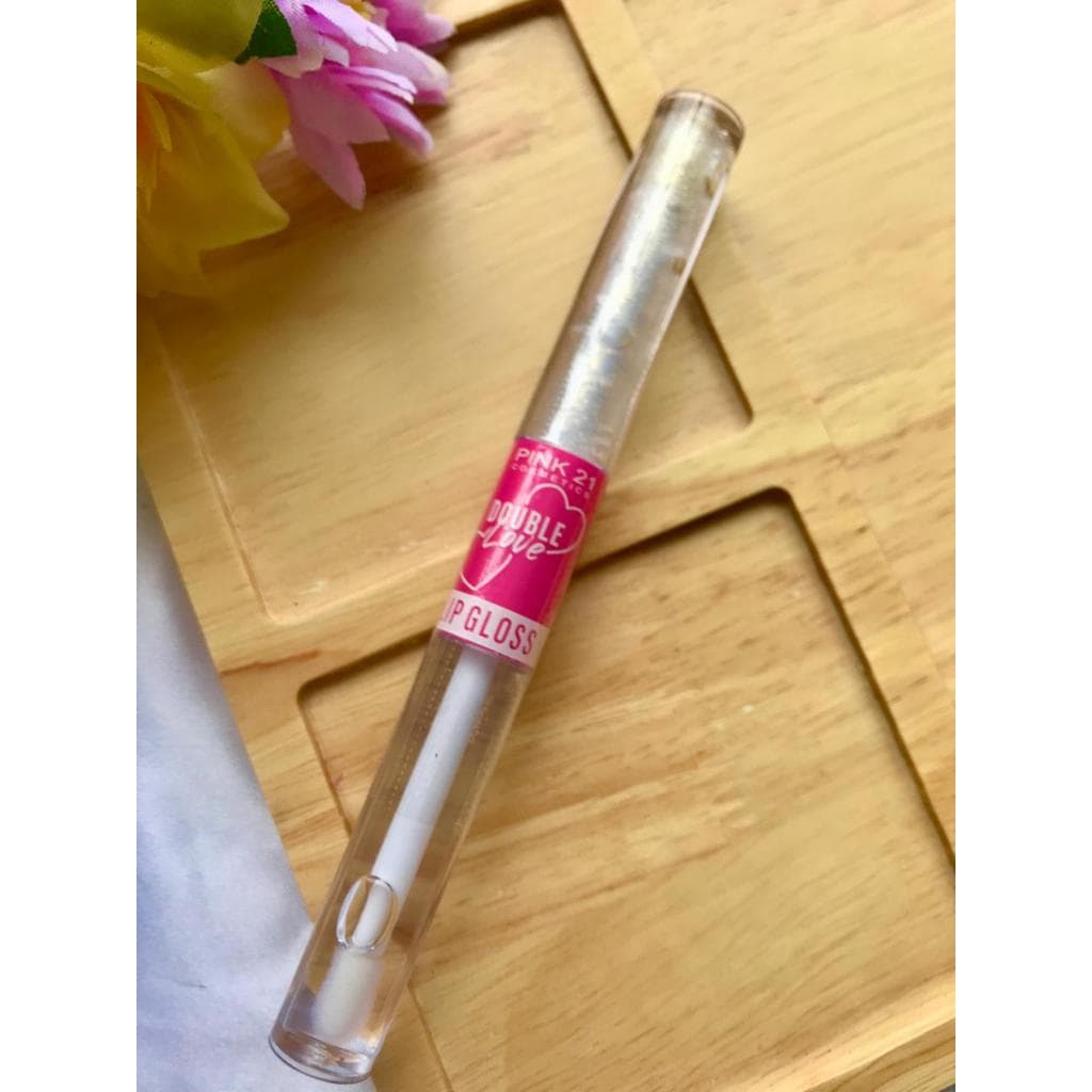 Lip gloss 2 em 1 Double Love Pink 21