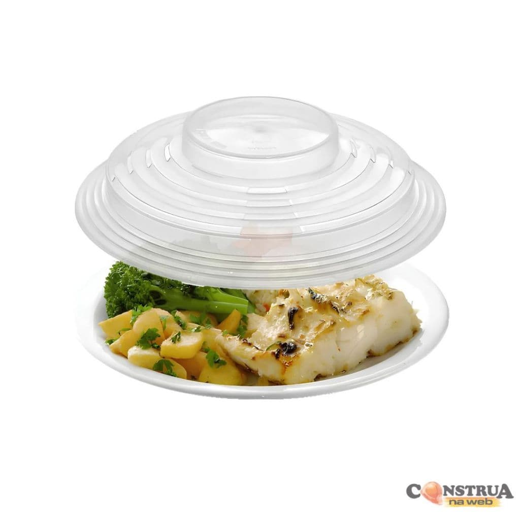 Tampa Protetora De Alimentos Para Microondas De Plástico Livre Bpa Transparente