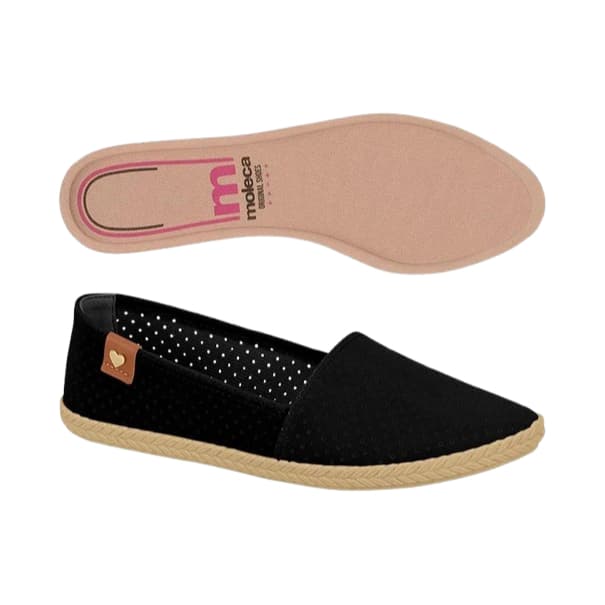 Sapatilha Feminina  Moleca Confortavel Original Moleca Calce Facil