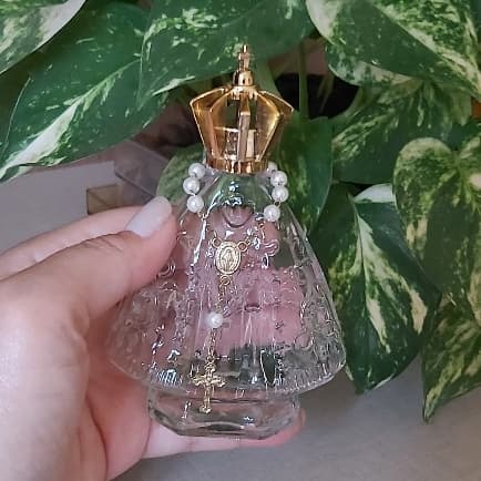 Nossa Senhora 60ml em Vidro + tampa + Mini Terço