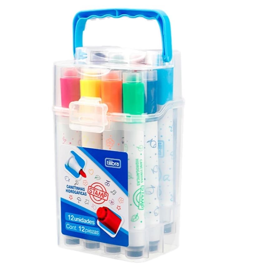 Canetinhas Stamp Tilibra 12 Cores