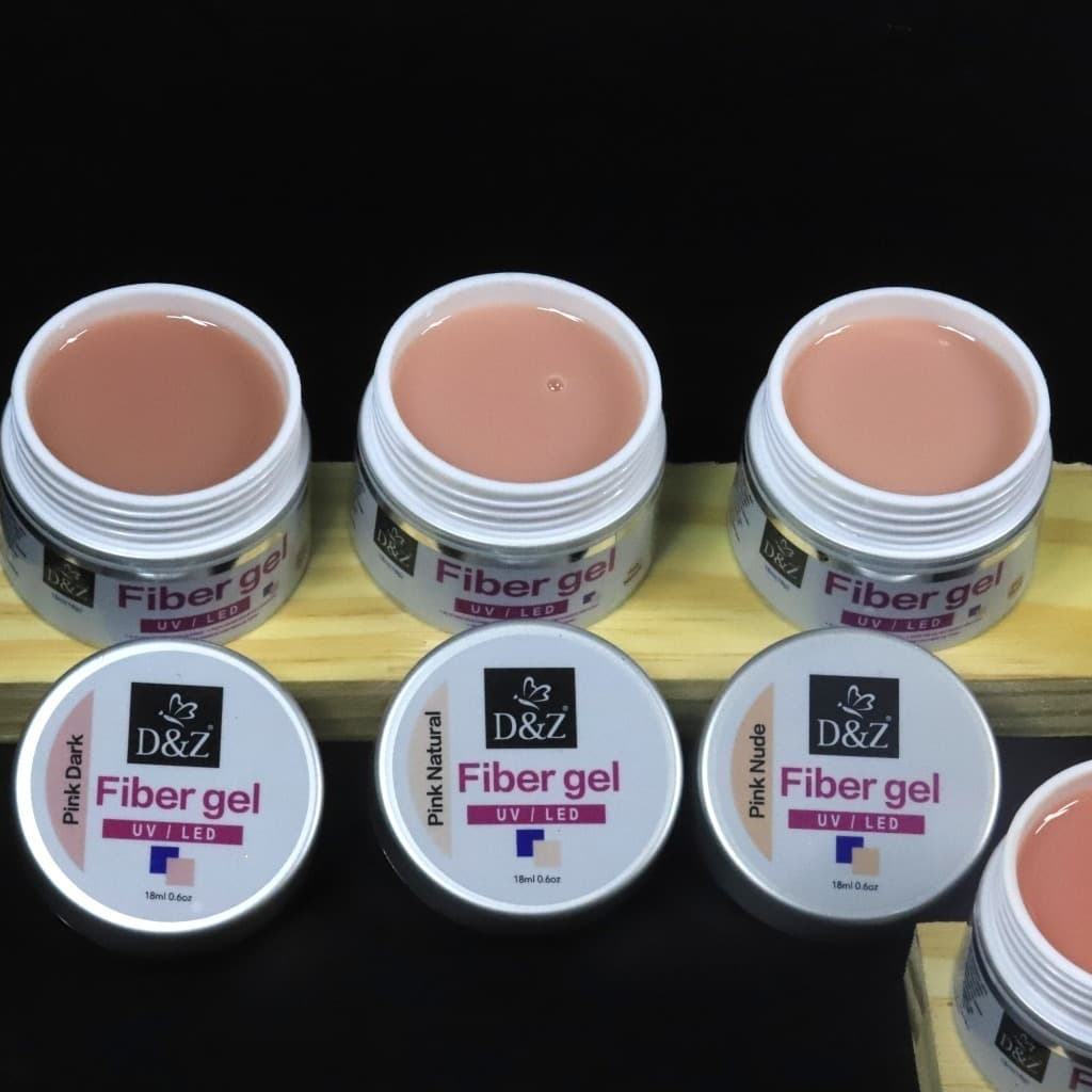 Gel fiber gel d&z dz construtor nova formula  led uv 18ml para unhas fibra acrigel molde