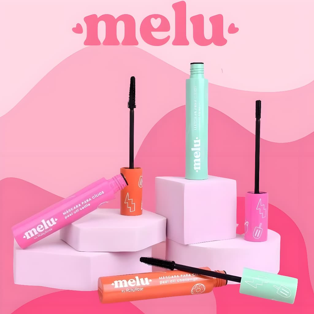 Mascara De Cilios Melu Ruby Rose Rimel Peel Off Alta Fixação