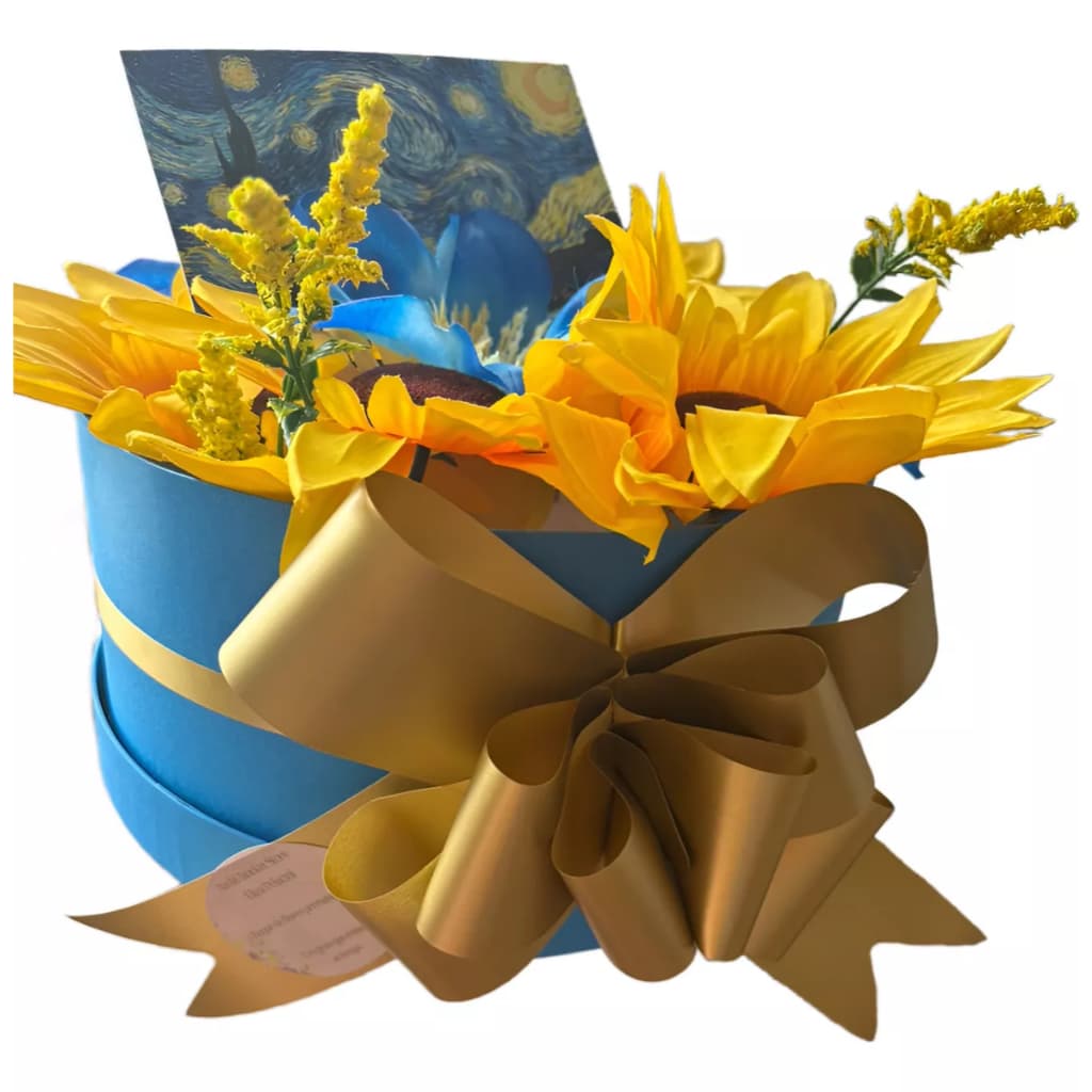 Buque De Flores Na Caixa Romântico Van Gogh Noite Estrelada