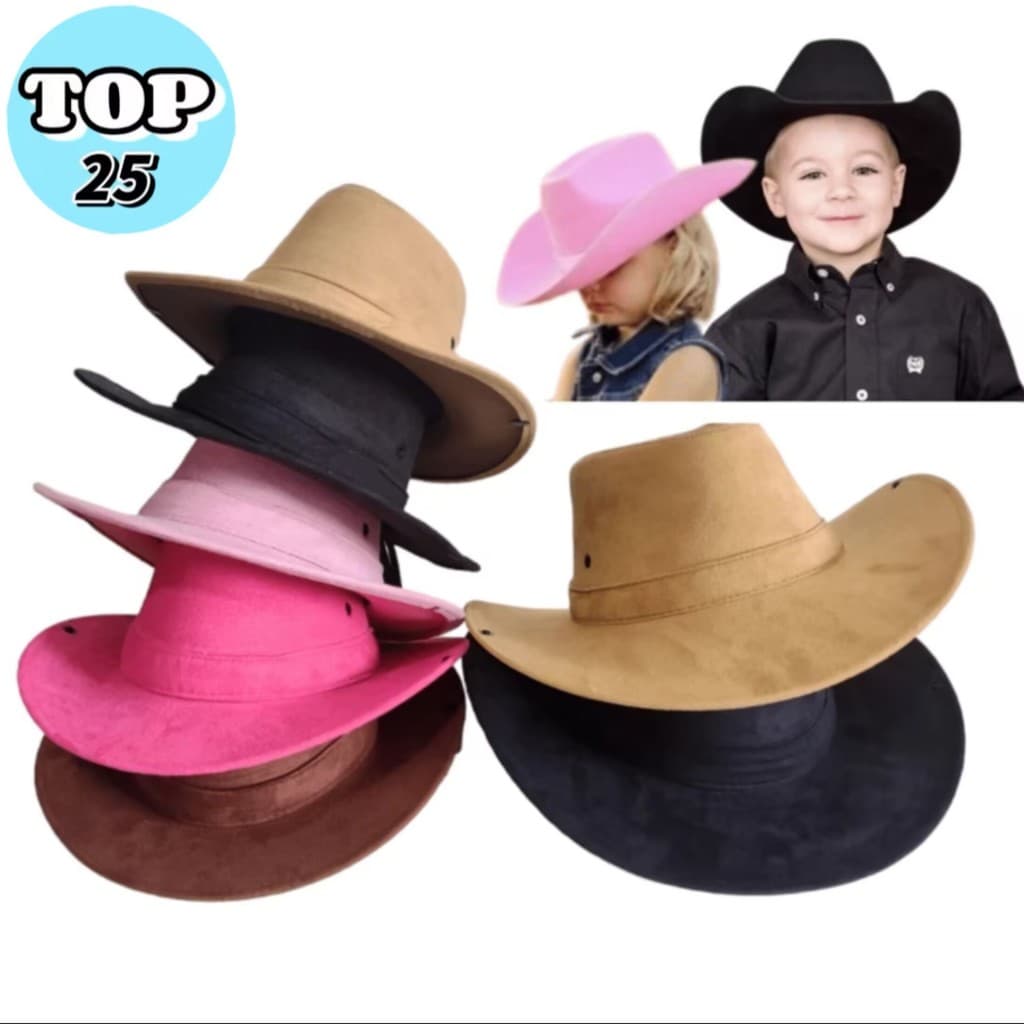 Chapéu Estilo Cowboy/ Contry Unissex Adulto E Infantil Comprar no atacado
