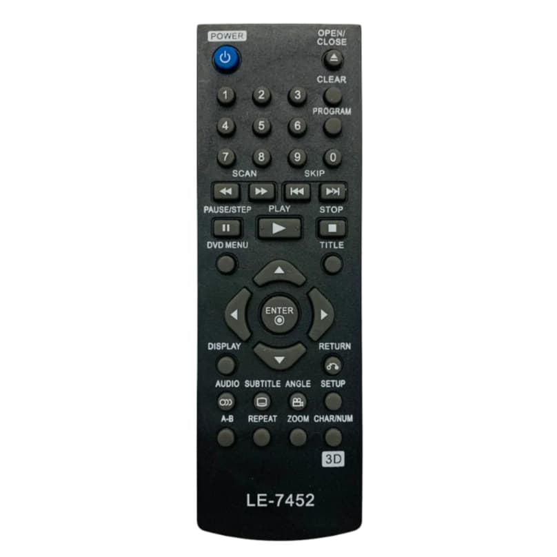 7452 Controle Remoto para DVD LG DV256K DV397H