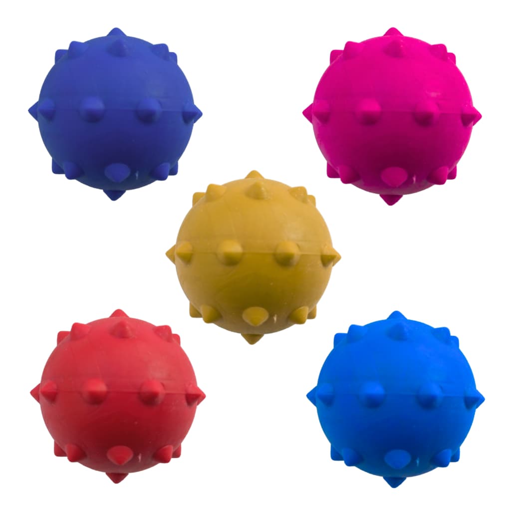 3 Bolinhas Brinquedos Pet Bolinha Cravo Bolinha Lisa Mordedor p/ Cachorro