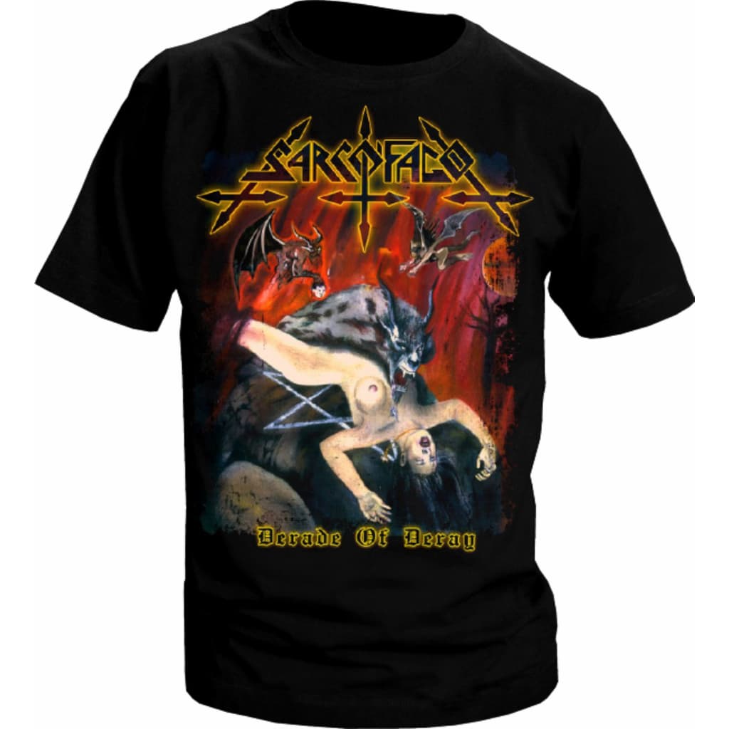 Camiseta Sarcófago Decade Of Decay - Oficial