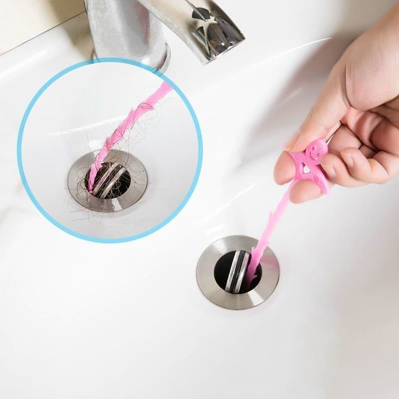 Desentupidor Coletor De Cabelos Para Pia Ralo Banheira Lavabo Plástico 51cm