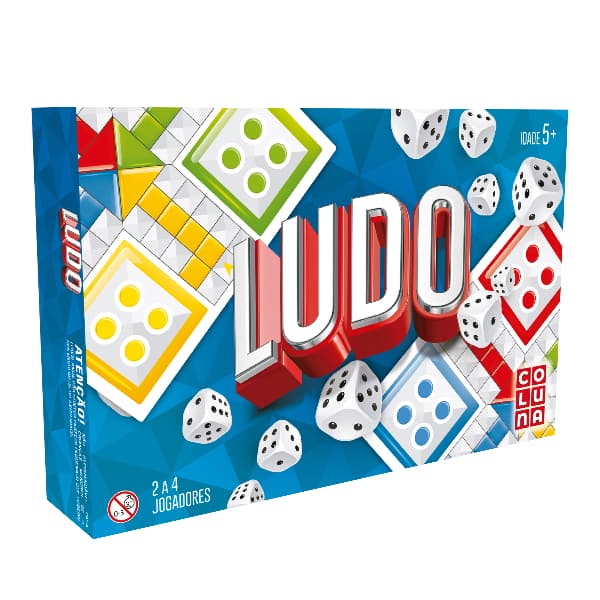 Jogo Ludo 18 Peças Coluna Tabuleiro Família Crianças Adultos Dado Incluso Diversão Educativo