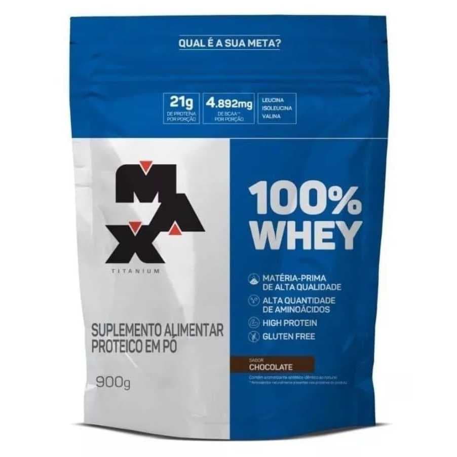 Whey 100% Refil 900g - Max Titanium