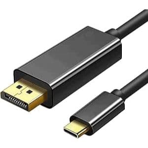 Cabo Usb C Para Displayport 1,8m 4k Full Hd 60hz Mac Dell