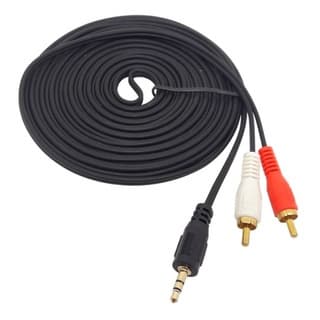Cabo Audio Auxilia P2 Fone Para Rca Caixa De Som 5 Metros