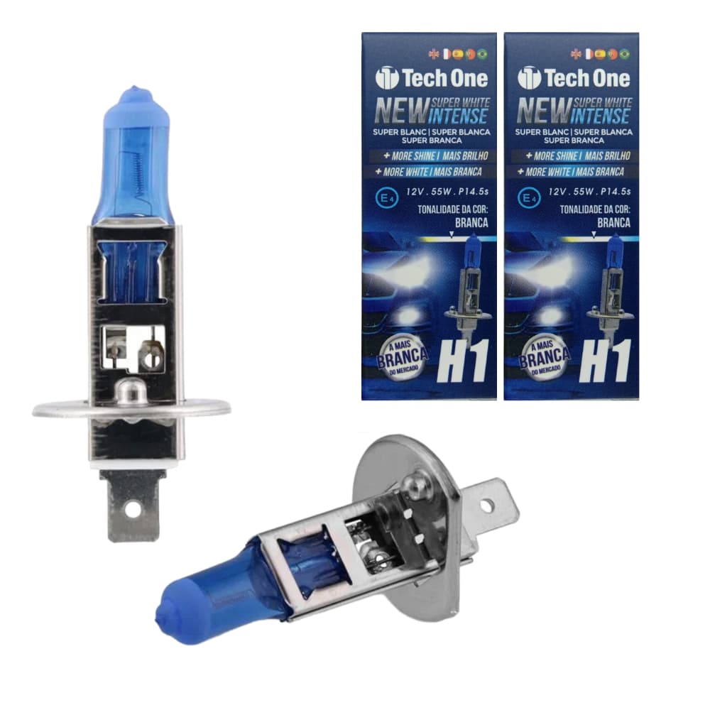 Par Lampada H1 Super Branca  8500k 12v 55w H1sb