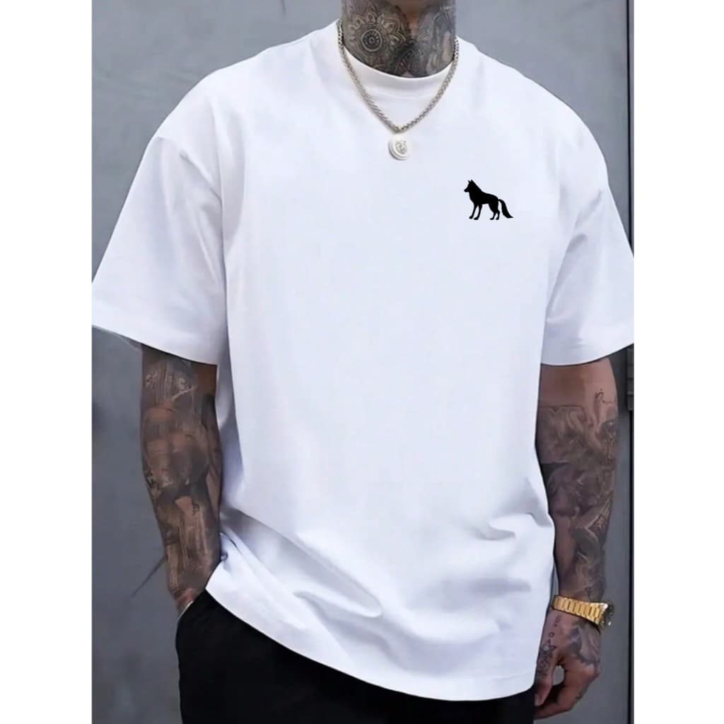 Camiseta Unissex 100% Algodão Lobo Lançamento