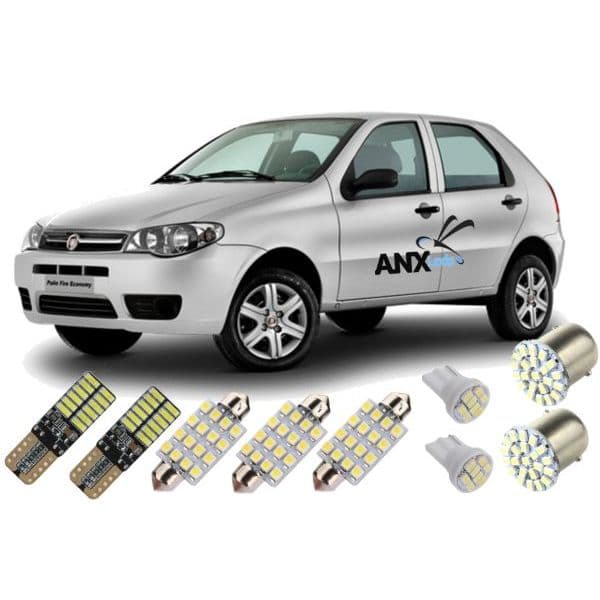 Kit Lâmpadas Led Palio Fire Way Economy Pingo Teto Placa Ré torpedo