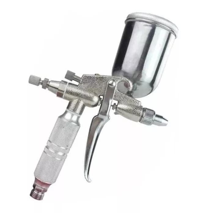 Pistola De Pintura Bico 0.5 Mm Gravidade Retoque Automóveis Tanque 90 Ml Stels