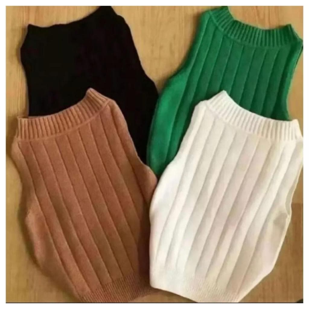 Regata  Tricot Modal Canelada Básica Verão
