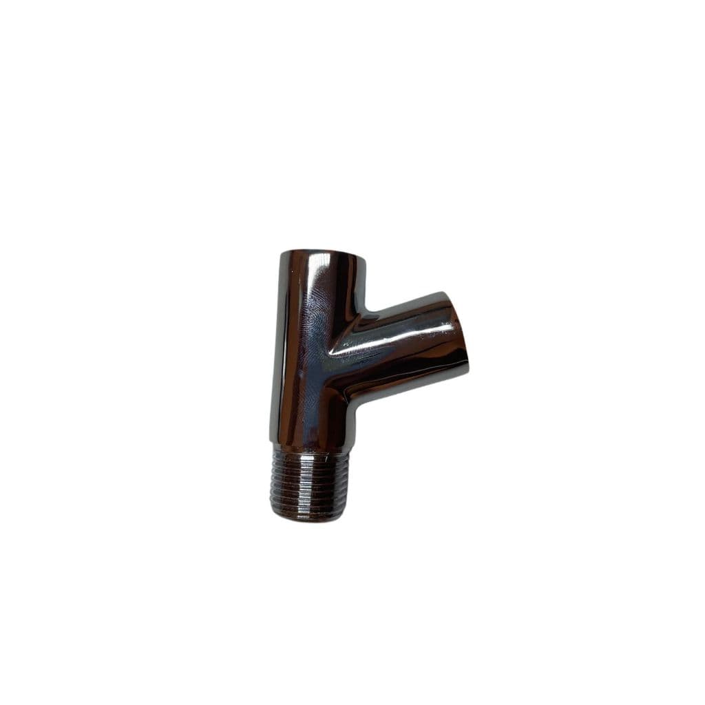 Adaptador Junção Y de 1/2 Metal Cromado P/ Ducha Higienica Filtros e Torneiras