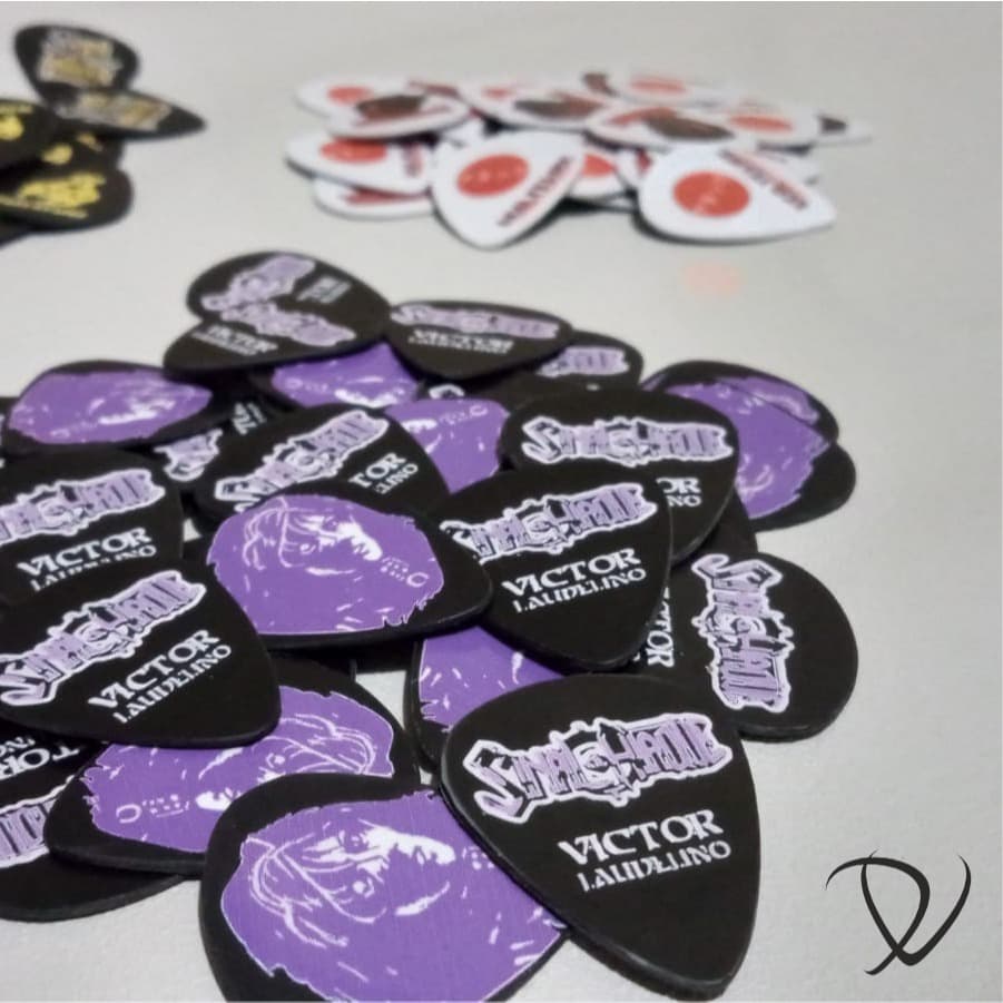 Kit 800 Palhetas de Guitarra e Violão Personalizadas | Standard, Jazz, Triangular