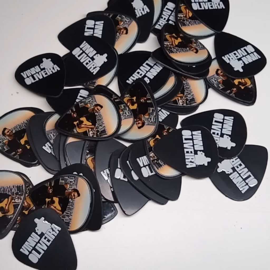 Kit 400 Palhetas personalizadas. Sua arte personalizada  (escolha sua arte)