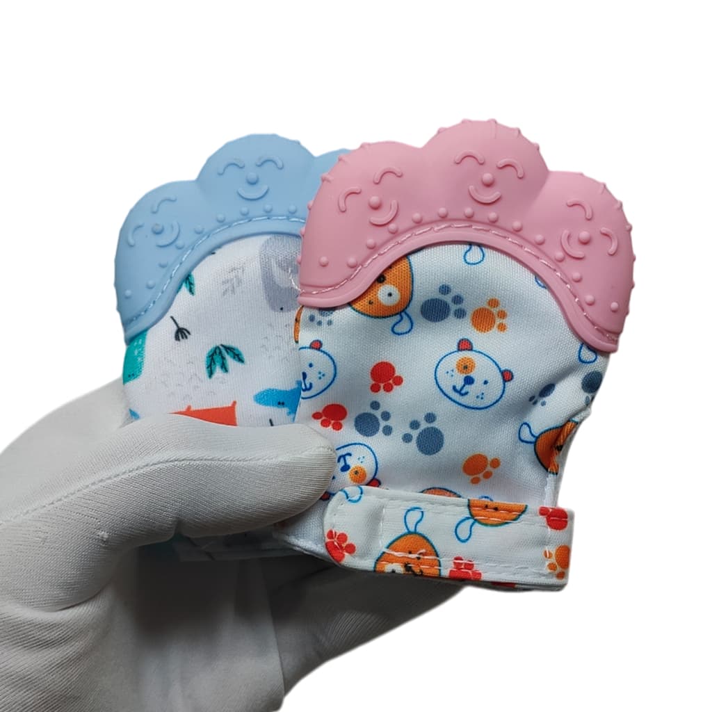 Luva Mordedor De Silicone Para Bebê/Luvinha Para Dentição/Mordedor Para Bebê