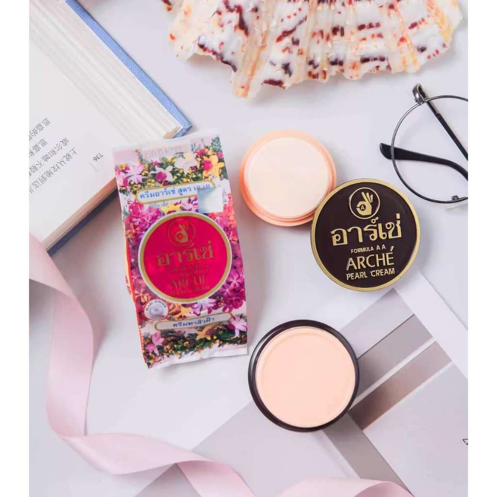 Original tailandês arche yaqian pérola creme zhengzhuang pérola creme de beleza 3g corretivo fundação creme