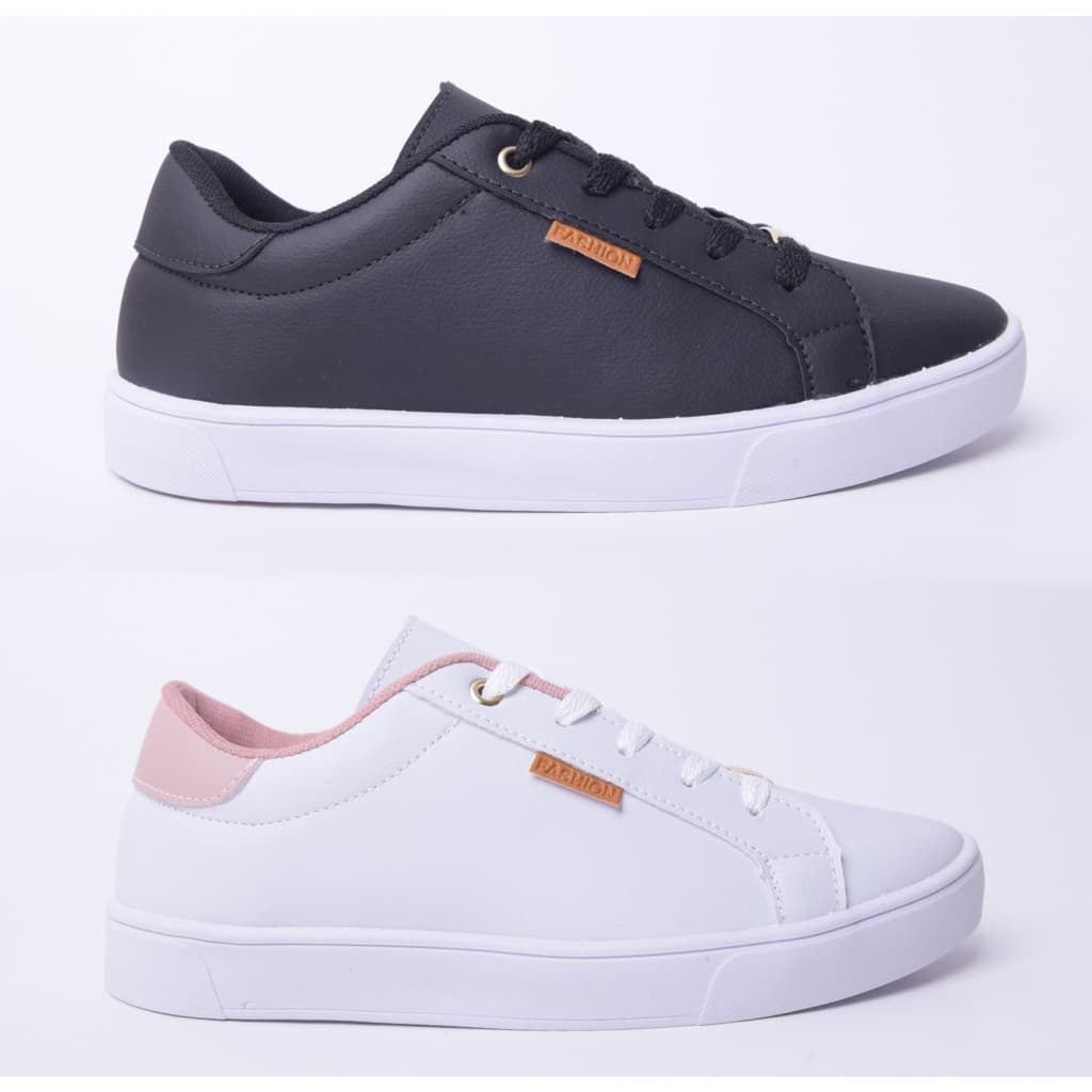 Kit 2 Pares Tênis Casual Feminino Basico Lançamento Moda