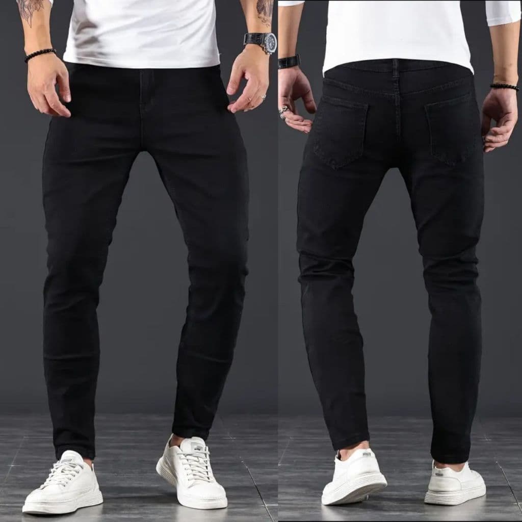 Calça Masculina Jeans Skinny / Slim com Elastano Lycra