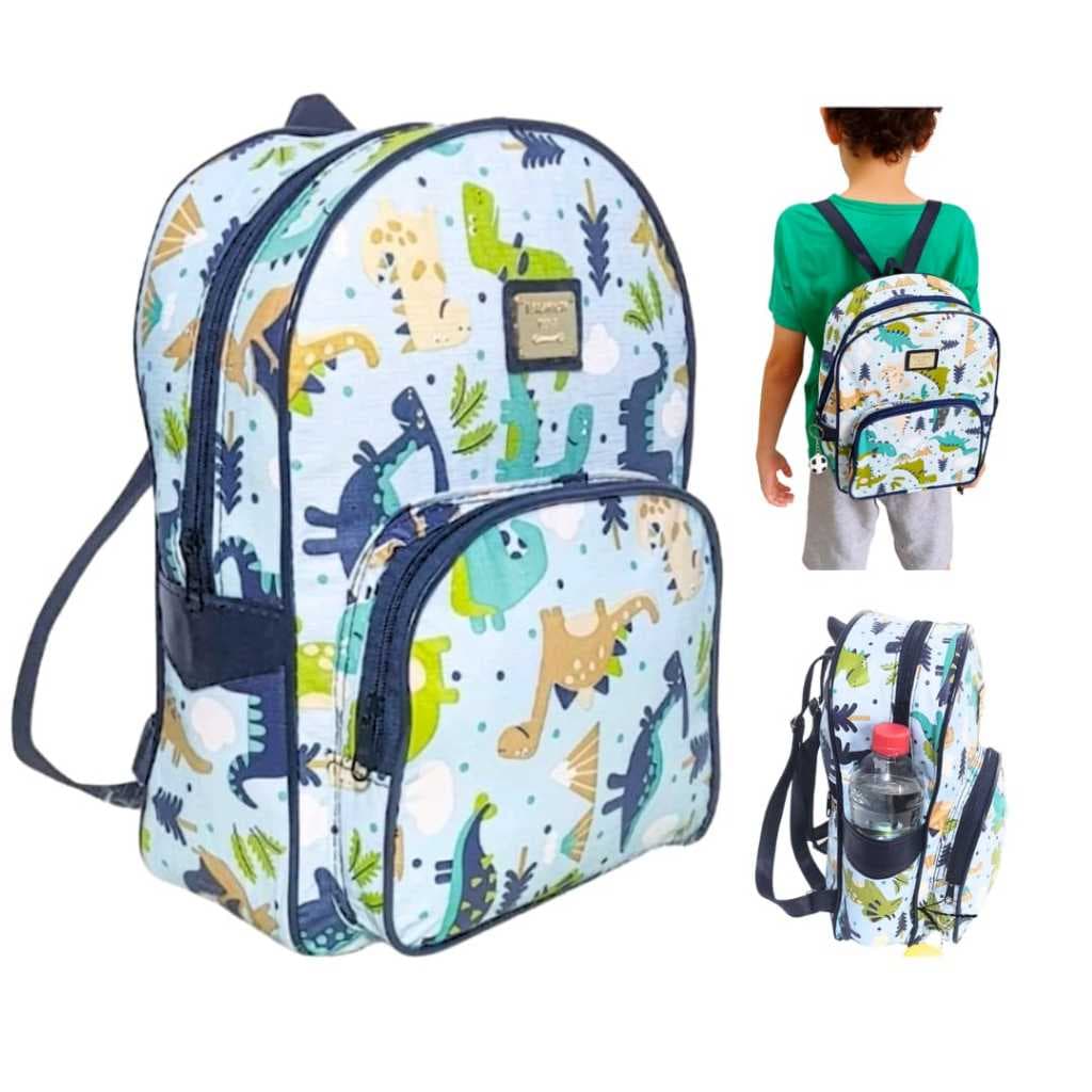 Mochila Dinossauro  Maternidade Bolsa de Costas Infantil Menino para Passeios, Creche e Escola