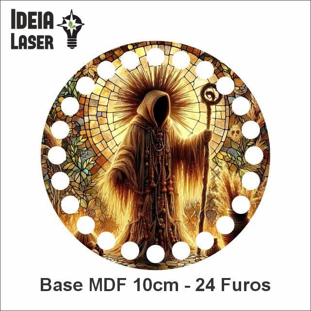 Xapanã - Base MDF Fio de Malha Crochê - Este Estilo Vitral